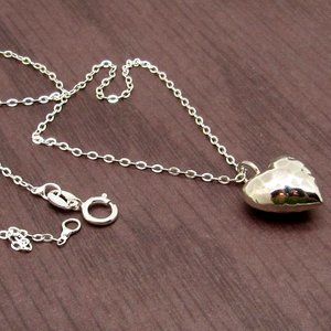 NEW Sterling Silver Heart  Charm with chain